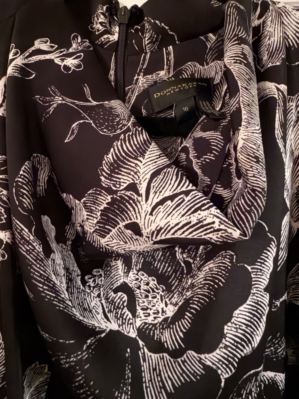 Donna Karen New York NWT Asymmetrical Dress Size 16 - Picture 7 of 7